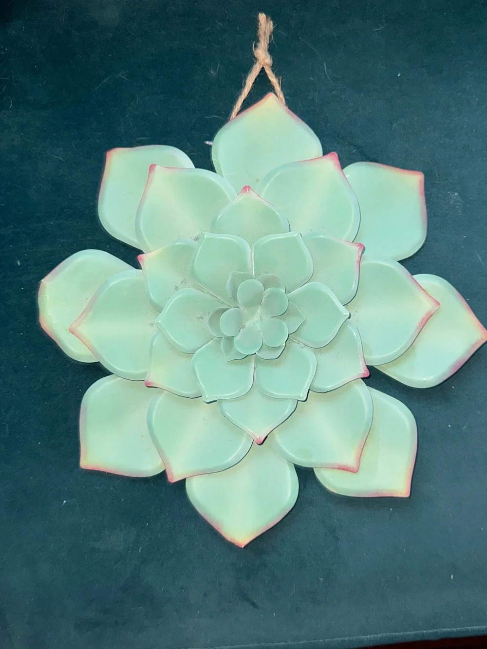 Mint Green Succulent Wall Decor Hanging